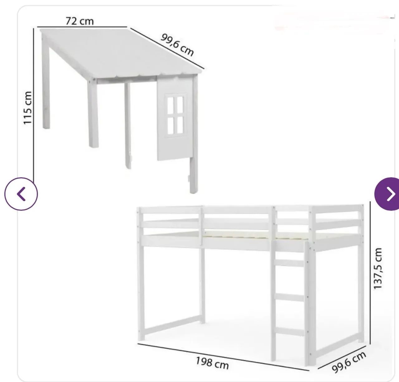CAMA ALTA com telhadinho - Foto 2