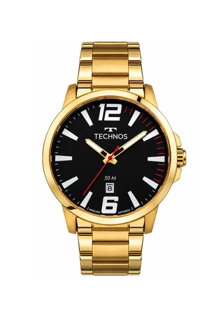 Relógio Technos Masculino Racer Dourado