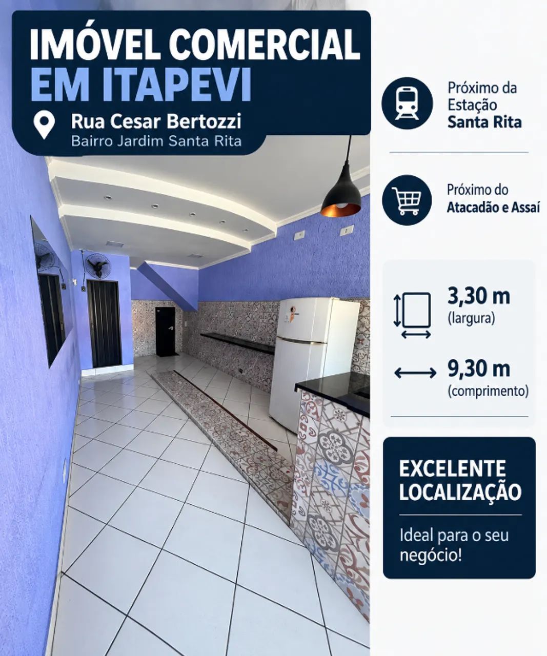 IMÓVEL COMERCIAL EM ITAPEVI - JARDIM SANTA RITA