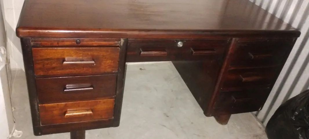 mesa de escritório antiga - Foto 4