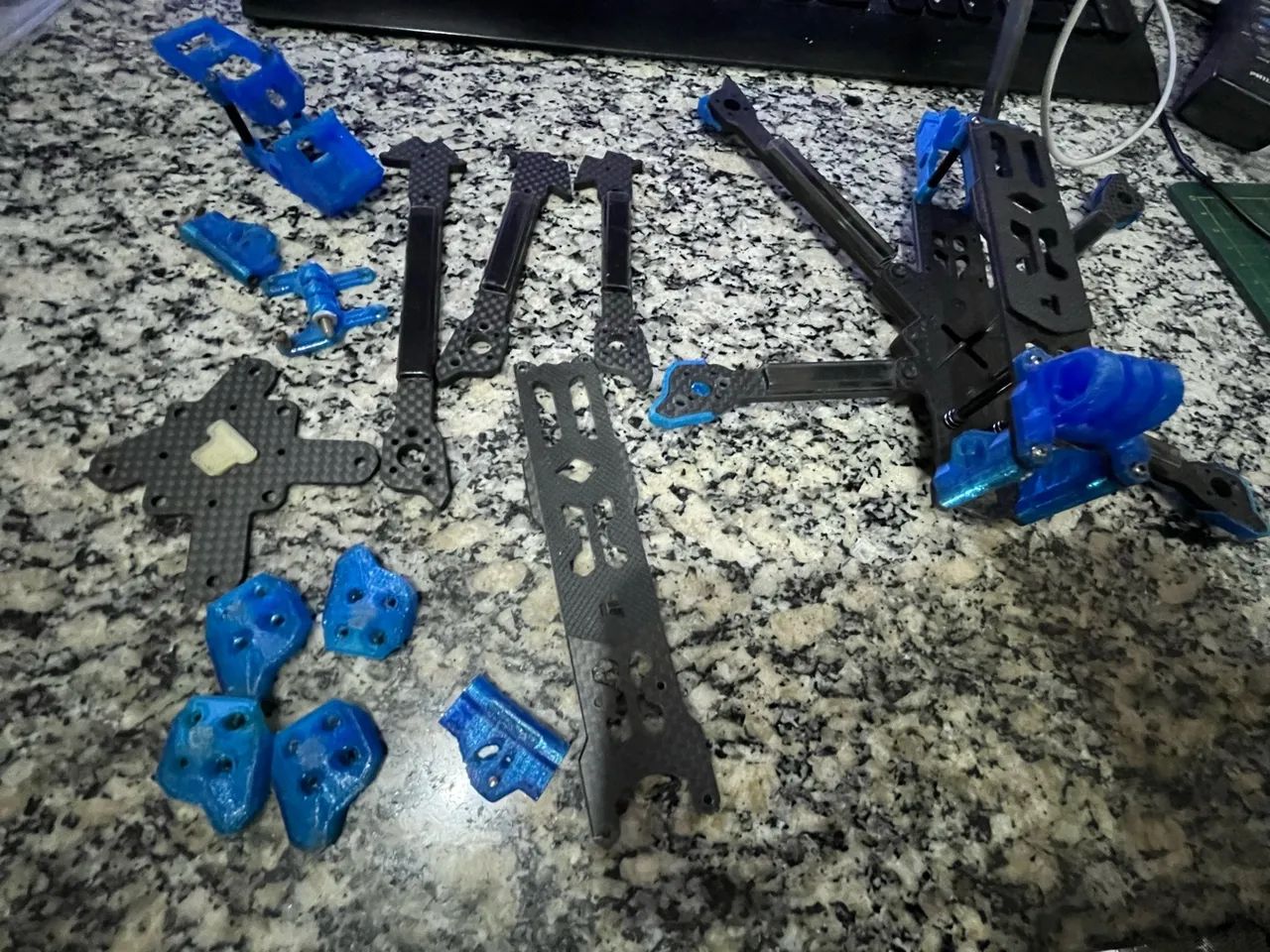 Frame Iflight Drone Chimera 5 com peças reservas 5 polegadas - Foto 2