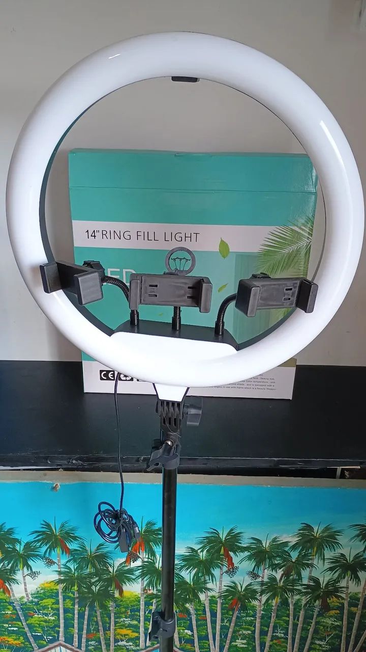 Ringlight 14polegadas 36cm com tripé de 2mts / MEGA PROMOÇÃO  - Foto 2