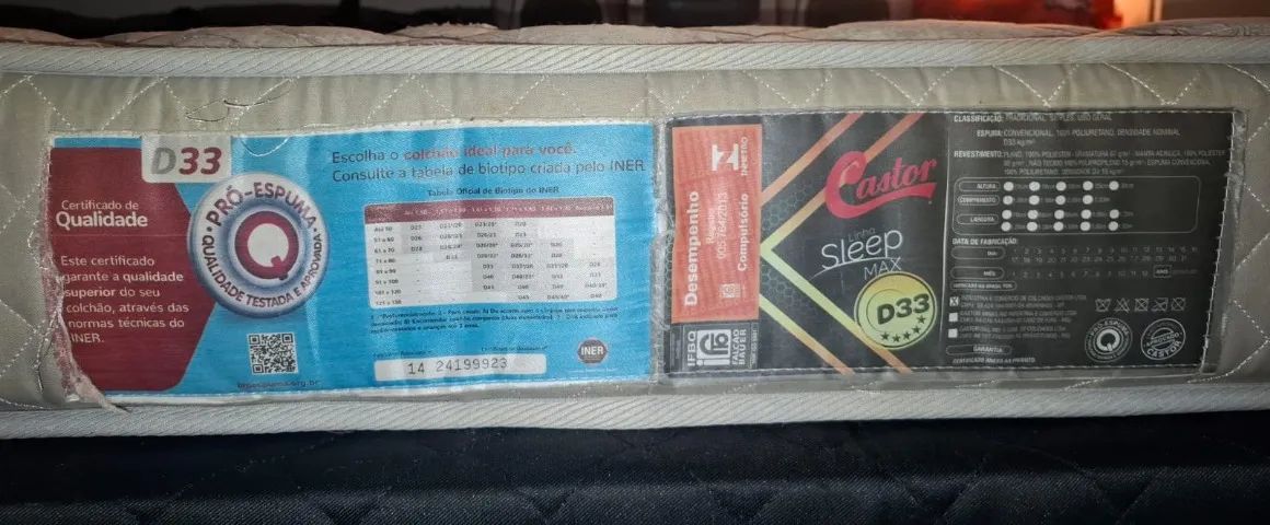 Cama solteiro (bicama) + colchão densidade d33 - Foto 4