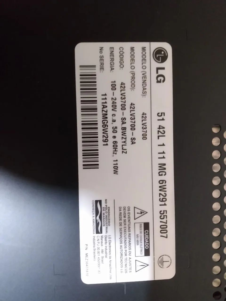 Tv lg 42 lv3700