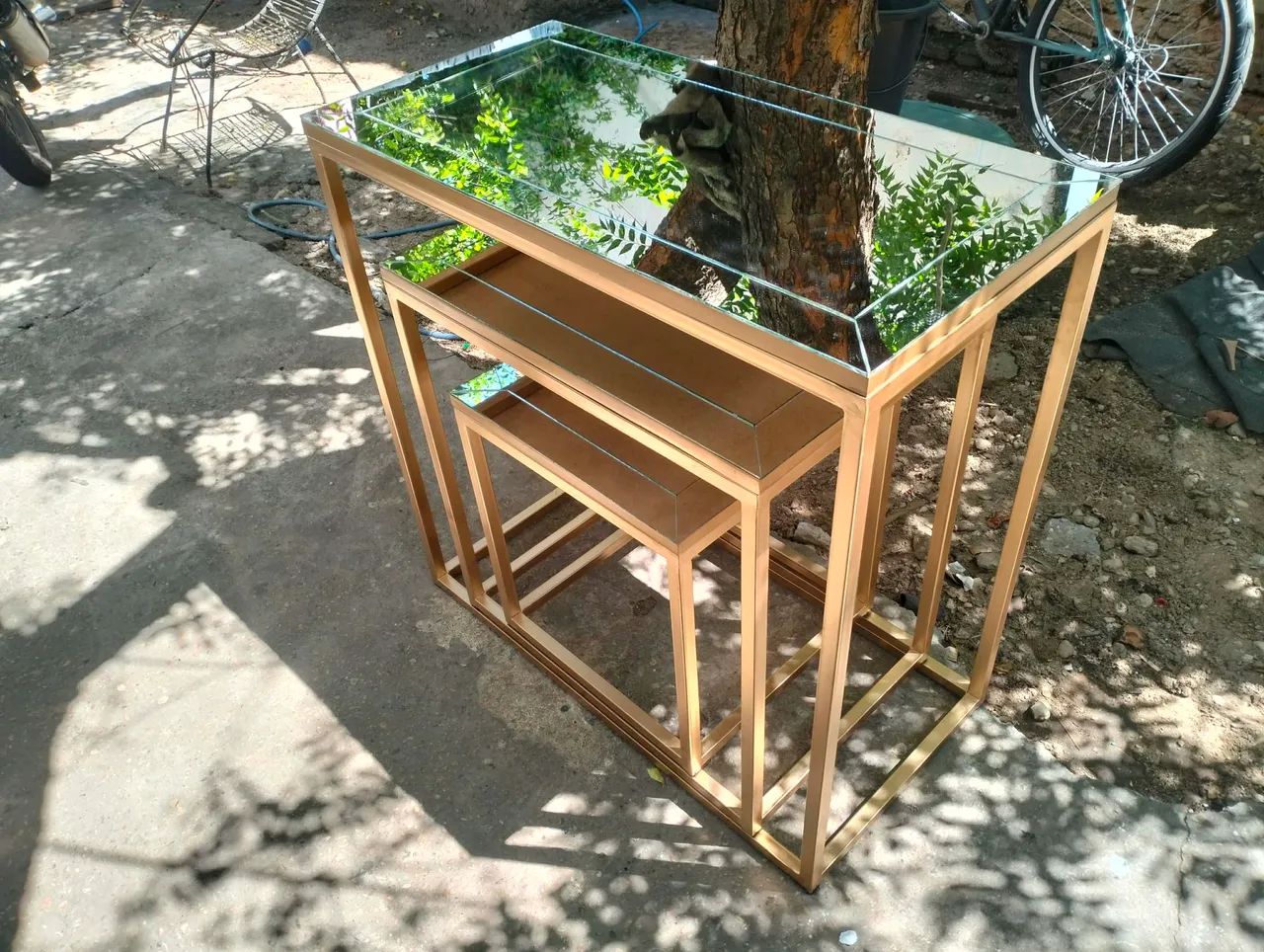 Kit mesas espelhadas  - Foto 2