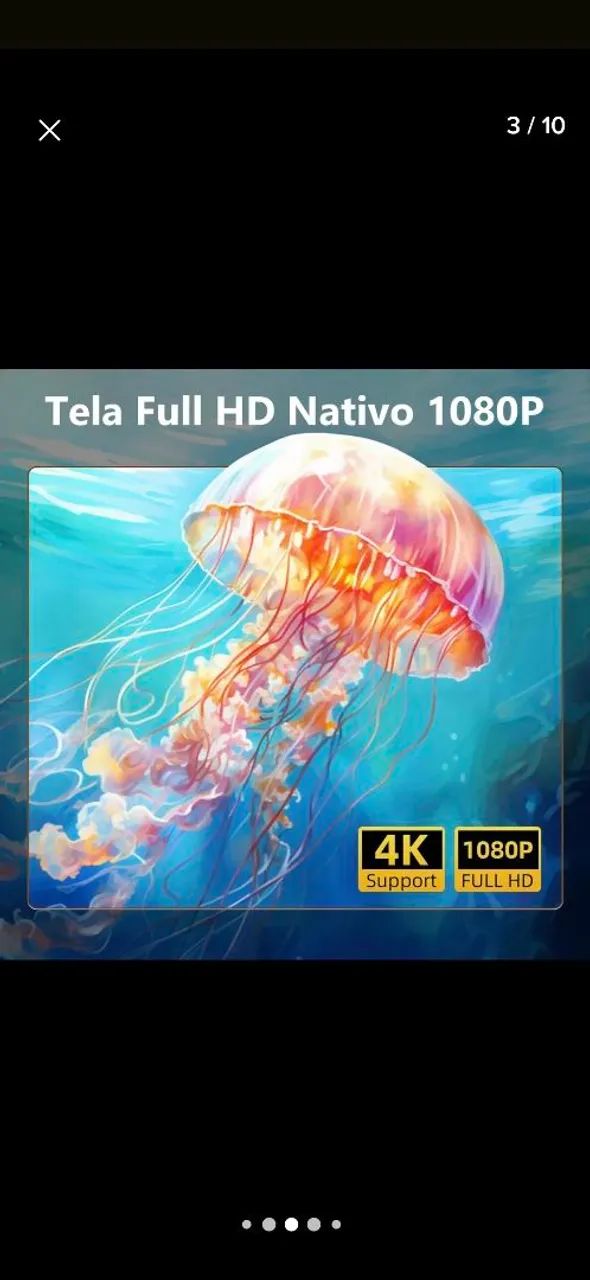 Mini Projetor 1080p full HD Android 13 smart wifi6 Led Projector - Foto 5