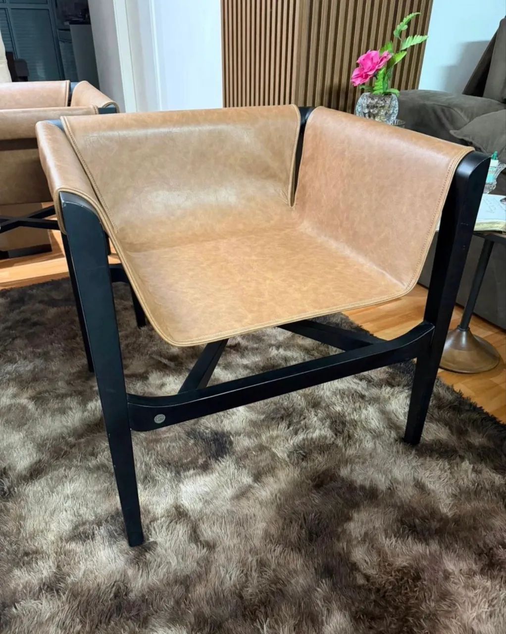 Poltronas em couro marrom - Foto 4