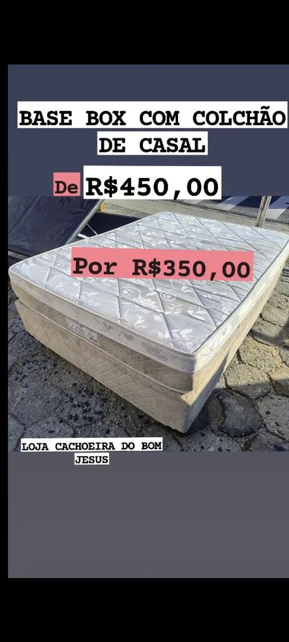 CONJUNTOS BASES BOX COM COLCHÃO DE CASAL 