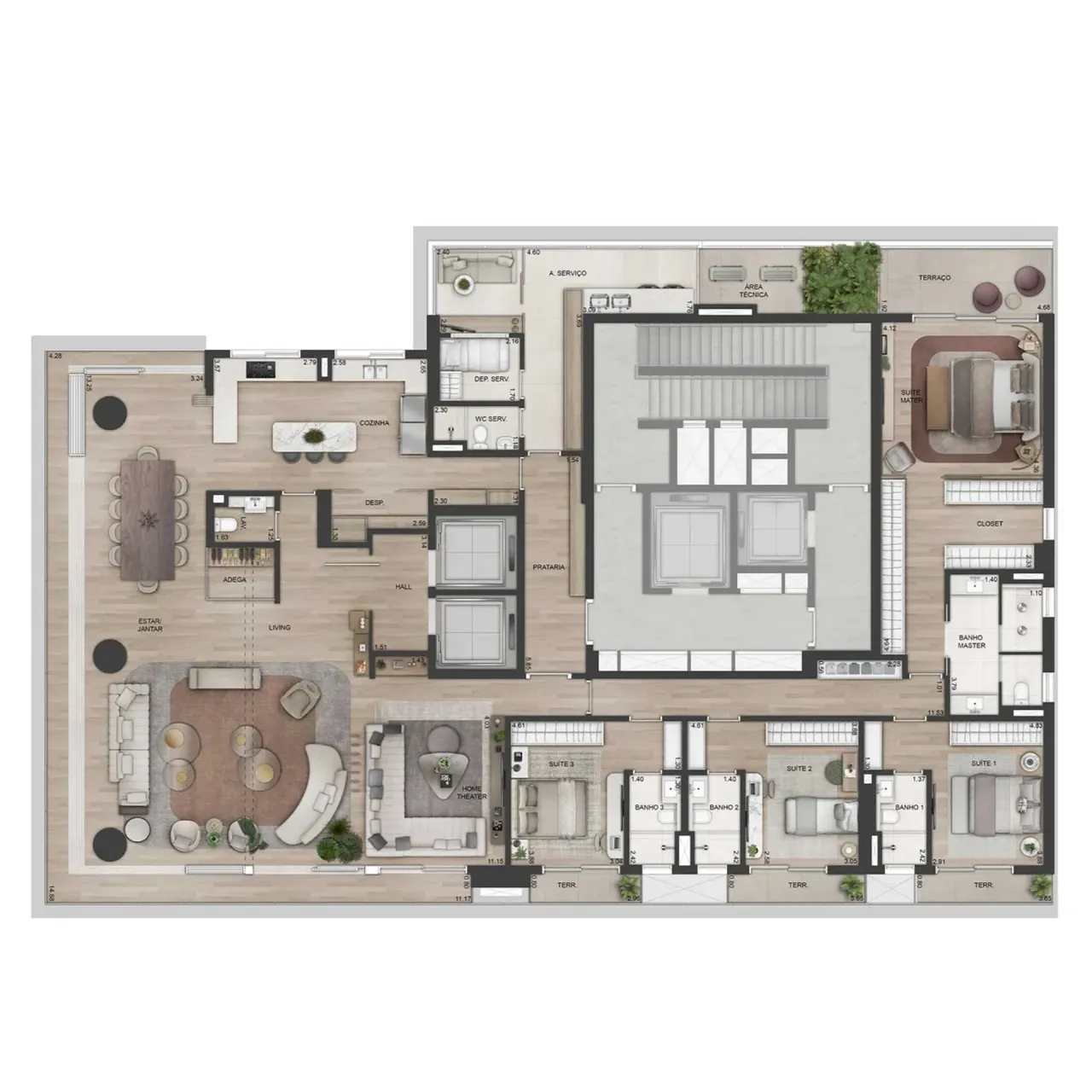 PLANTA 368m²