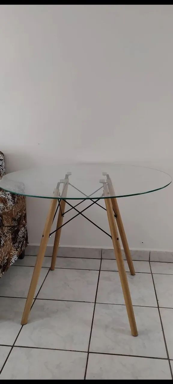 Mesa de vidro 60cm - Foto 3