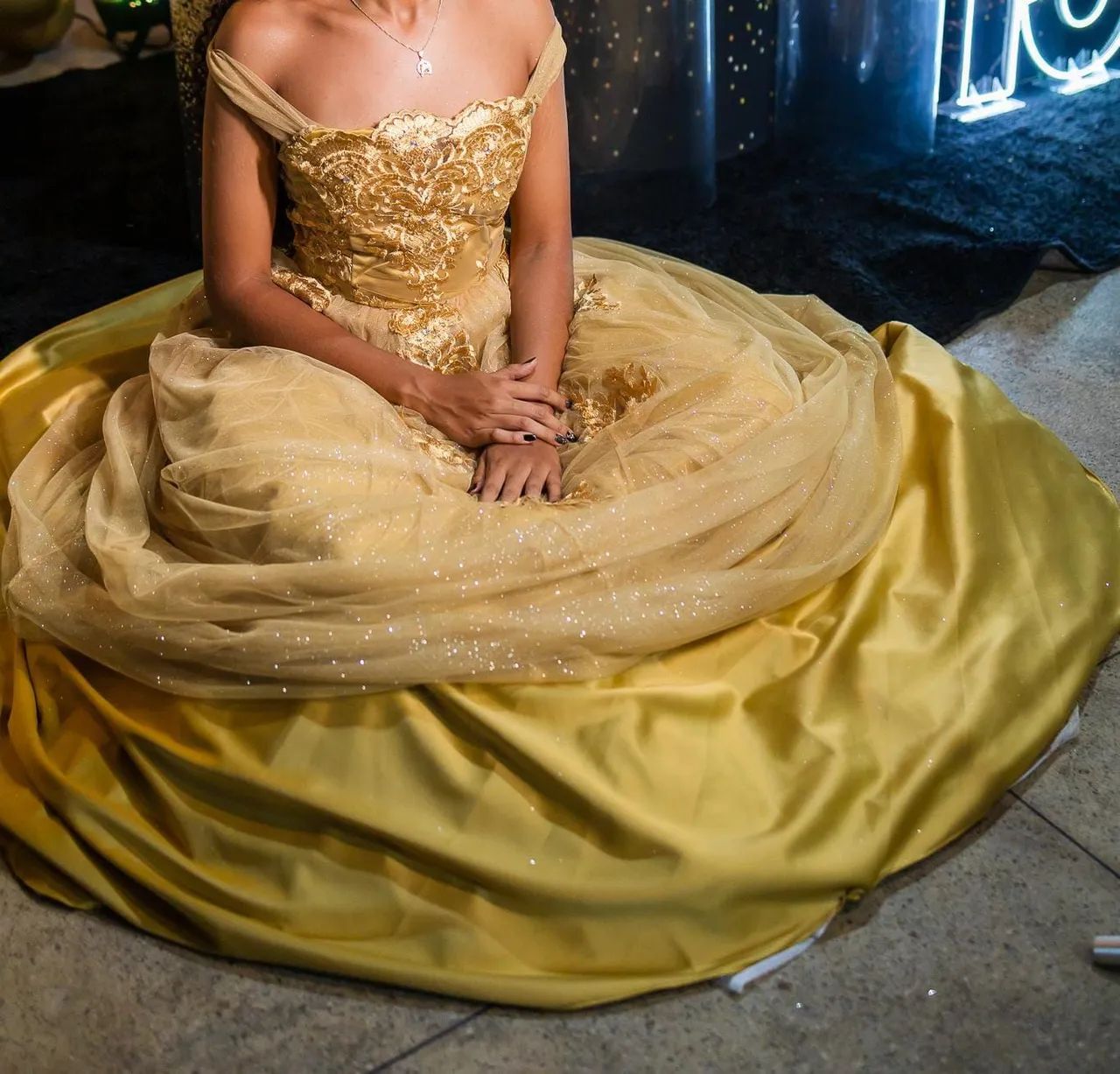 Vestido de festa dourado  - Foto 3