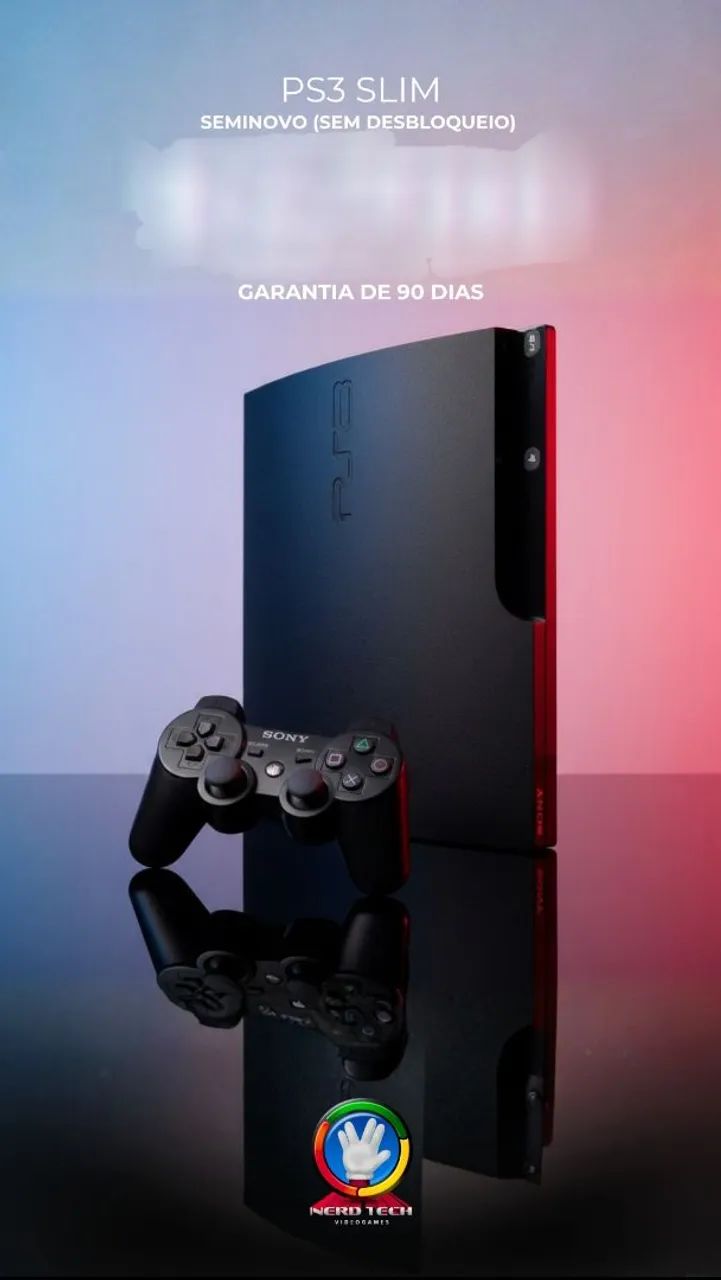 Ps3 slim original bloqueado com garantia 