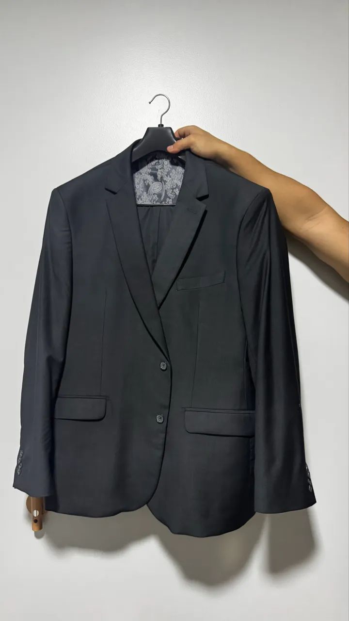 Terno Raffer Original Novo / Nunca Usado - Chumbo Tam 62 calça 56 - Foto 4