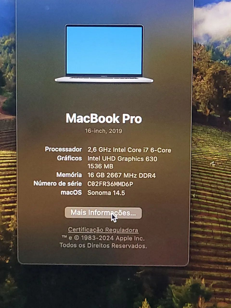 Macbook pro 2019 16 pol nota fiscal - Foto 2