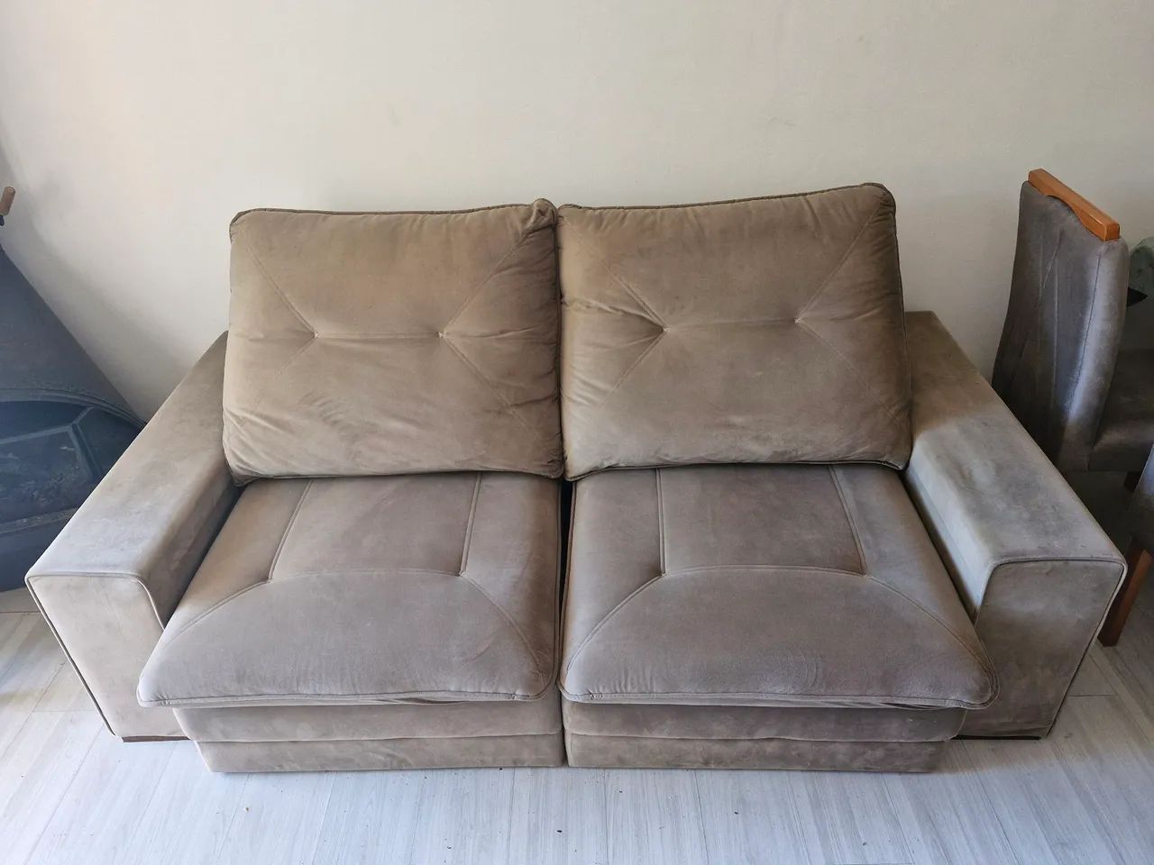 Sofá Retrátil e Reclinável 2,10m - Super Confortável (Lindo e Bem Cuidado) - Foto 4