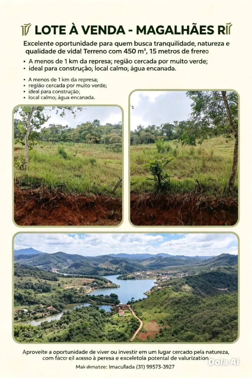 LOTES À VENDA - MAGALHÃES - MARIANA/MG 