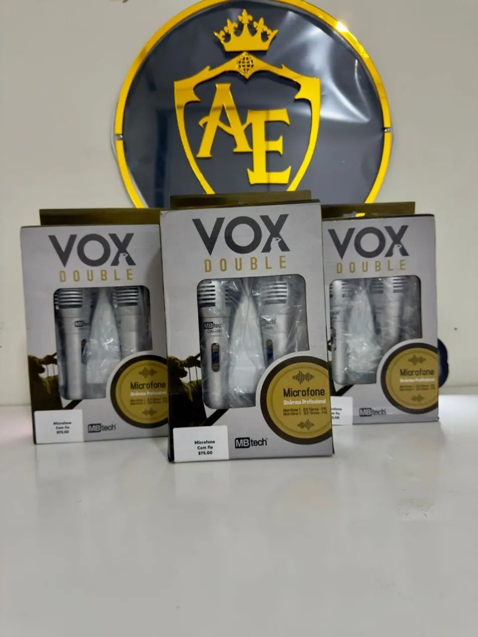 Kit 2 microfones com fio  - Foto 4