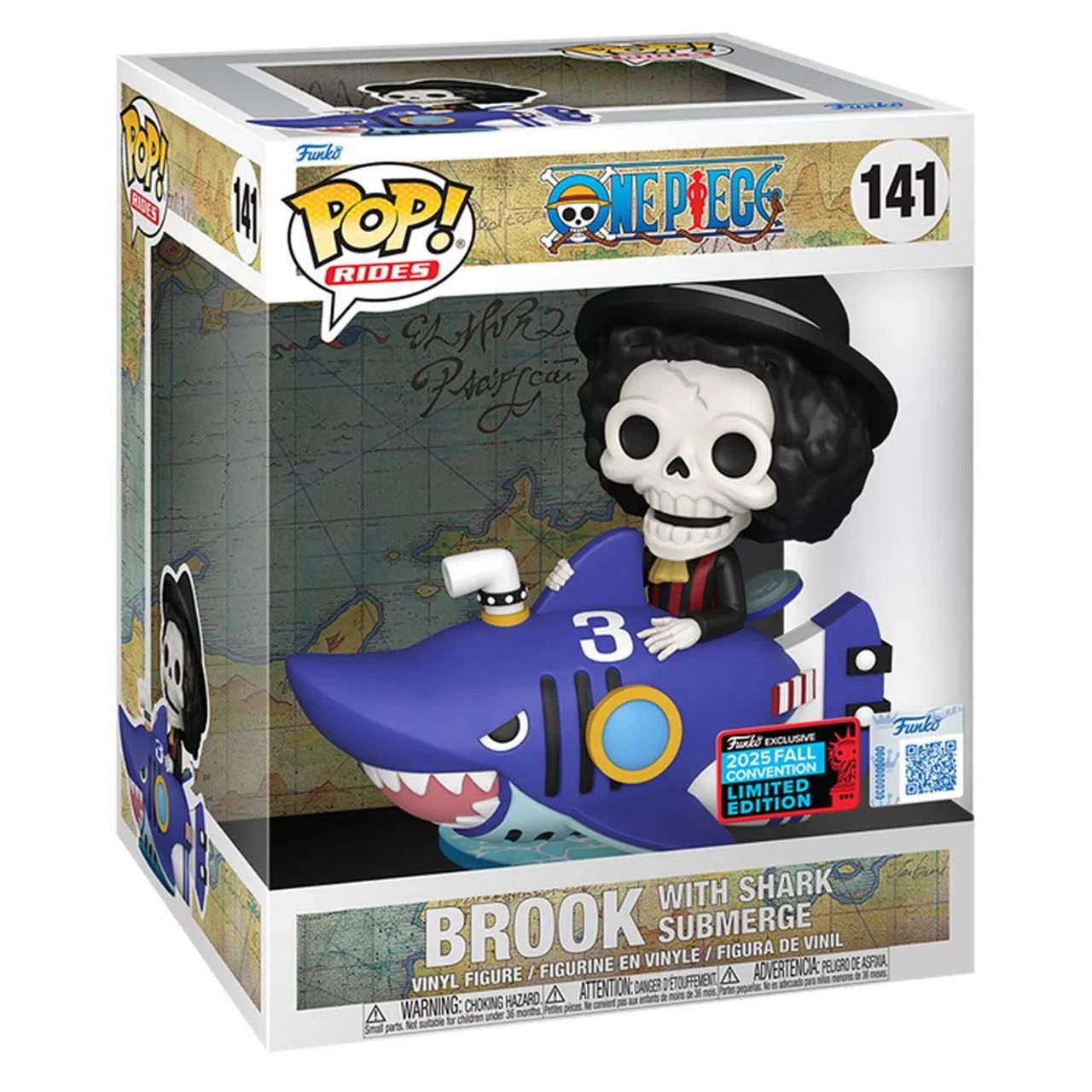 Funko pop! Brook with shark submerge, 2025 fall convention (One piece) - Foto 3