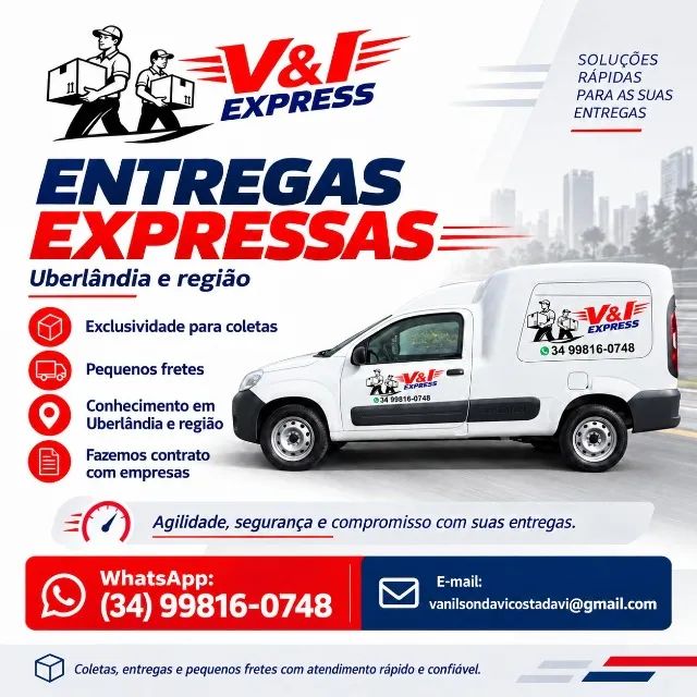 # ? ENTREGAS EXPRESSAS *UBERLÂNDIA E REGIÃO*