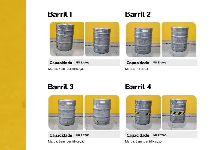 Barril chopp inox - Lote com 23 barris - Foto 3
