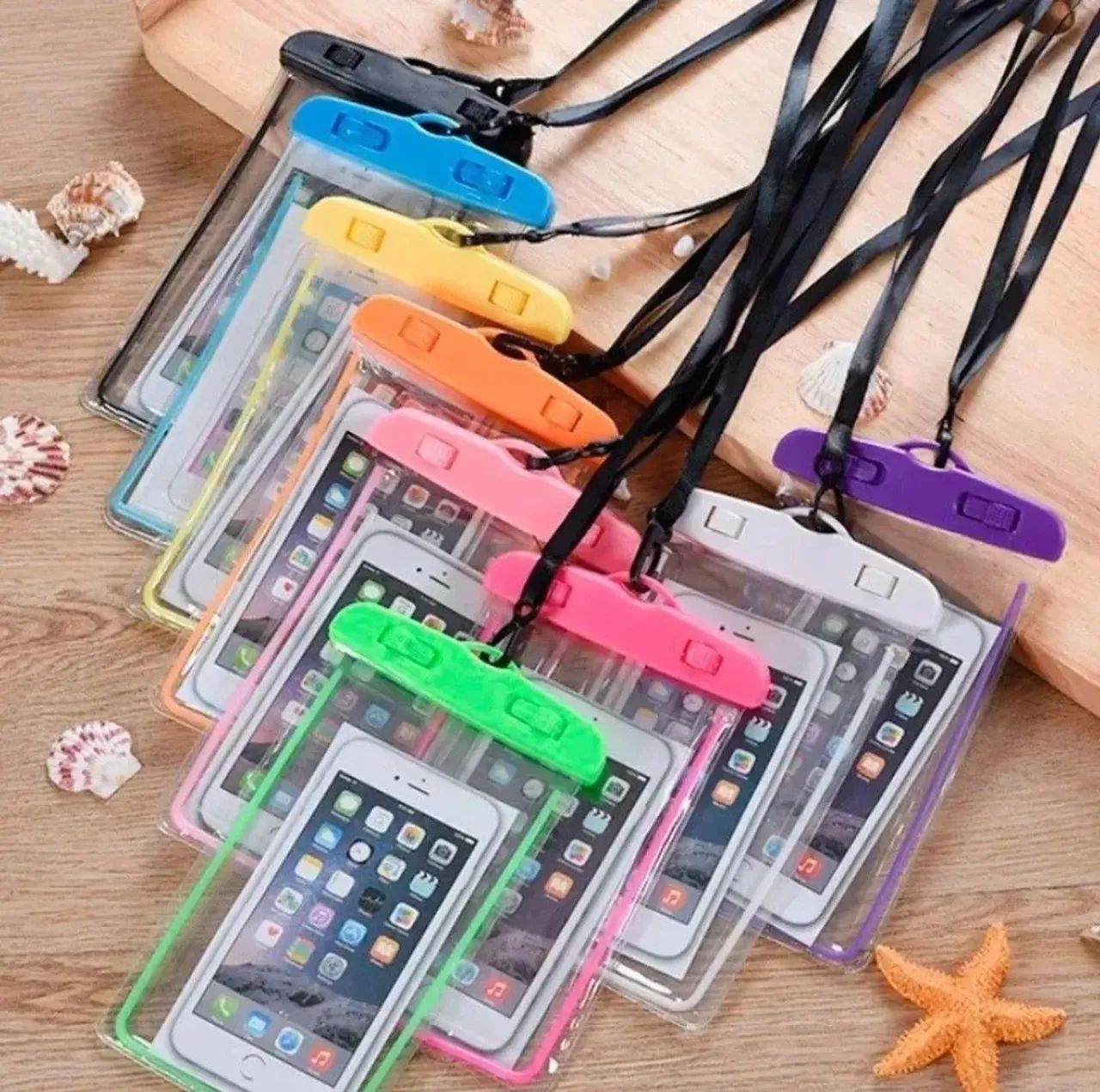Capa protetora para celular resistente a água, com cordão  - Foto 4