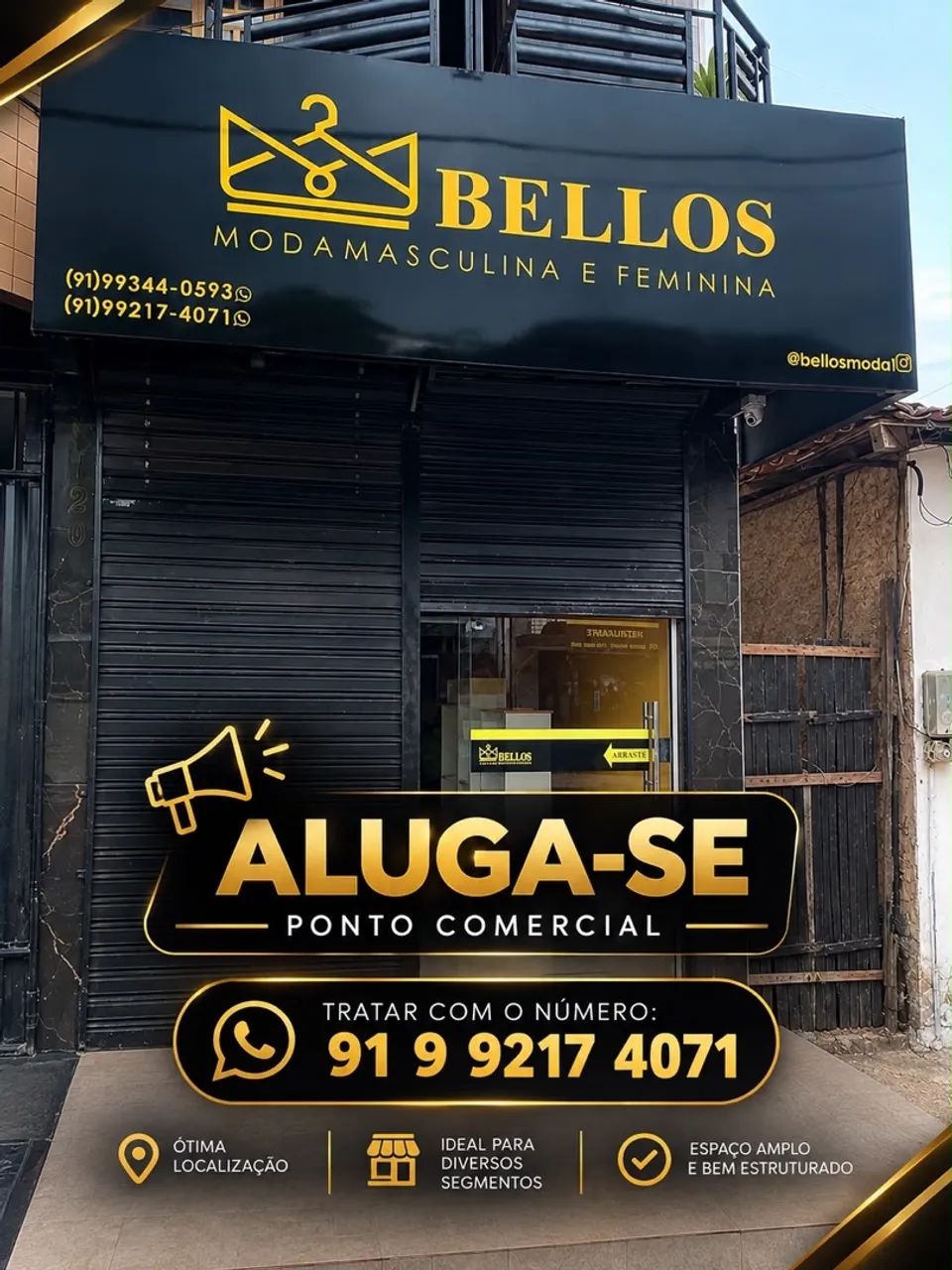 Ponto comercial no centro de Moju próximo à praça matriz e prefeitura 