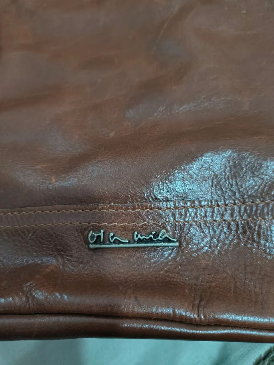 Bolsa de ombro em couro - Foto 2