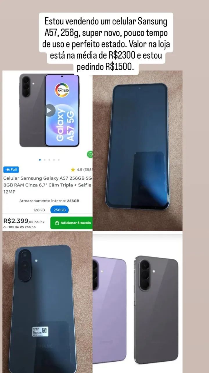 Celular Sansung A57