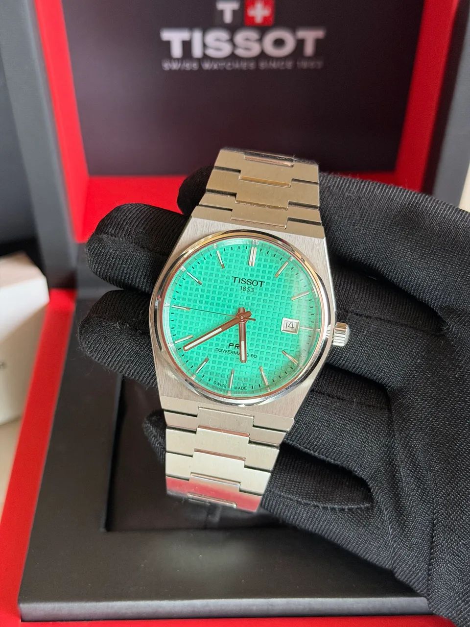 Relógio de pulso Tissot Prx 40mm automático usado  - Foto 3