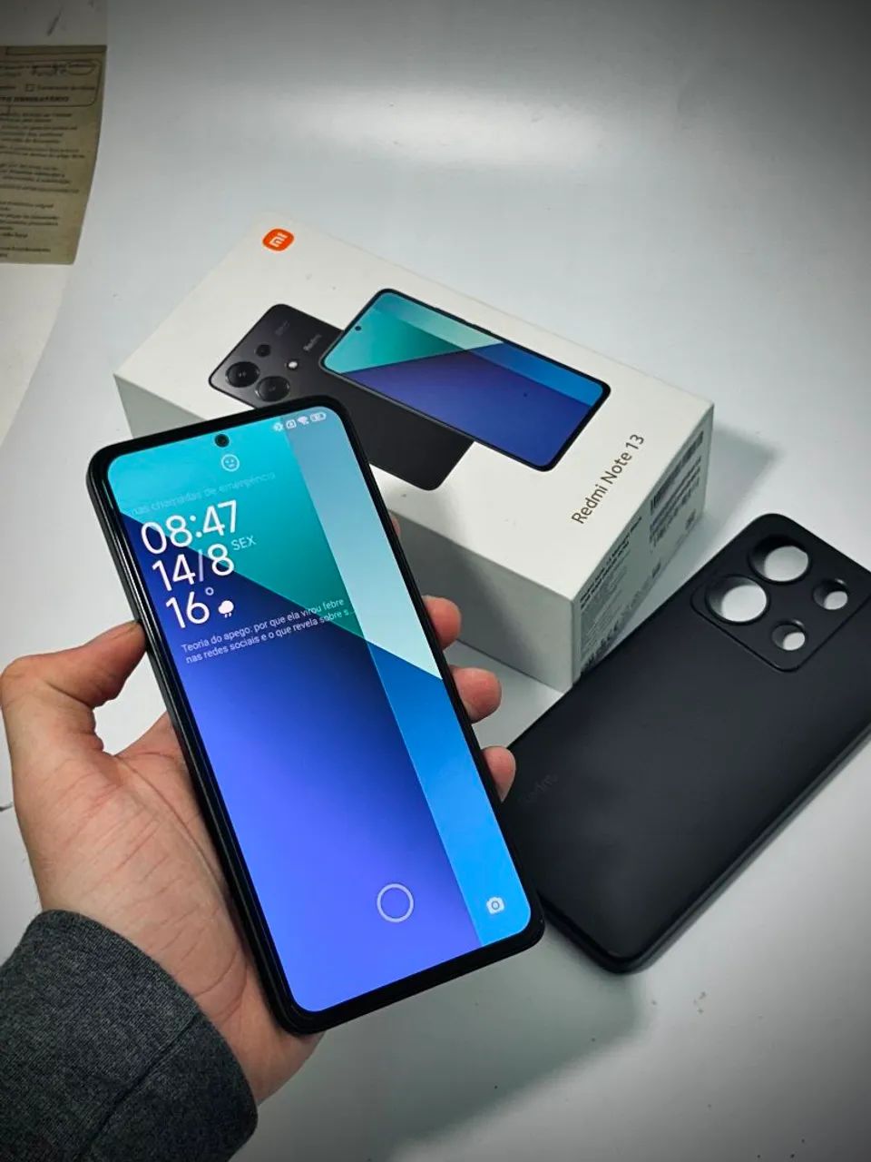 Redmi Note 13 8GB 256GB Completo + Carregador Original - Foto 5