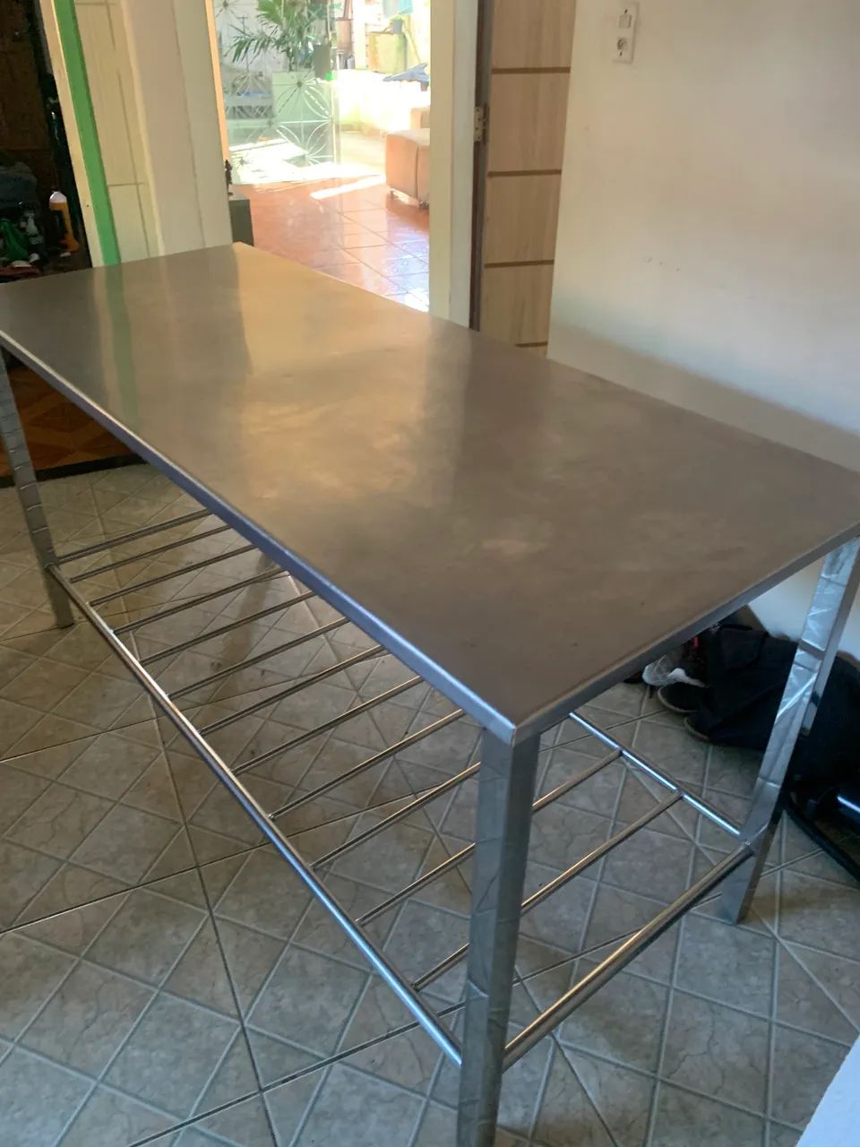 Mesa de inox  170 por 70
