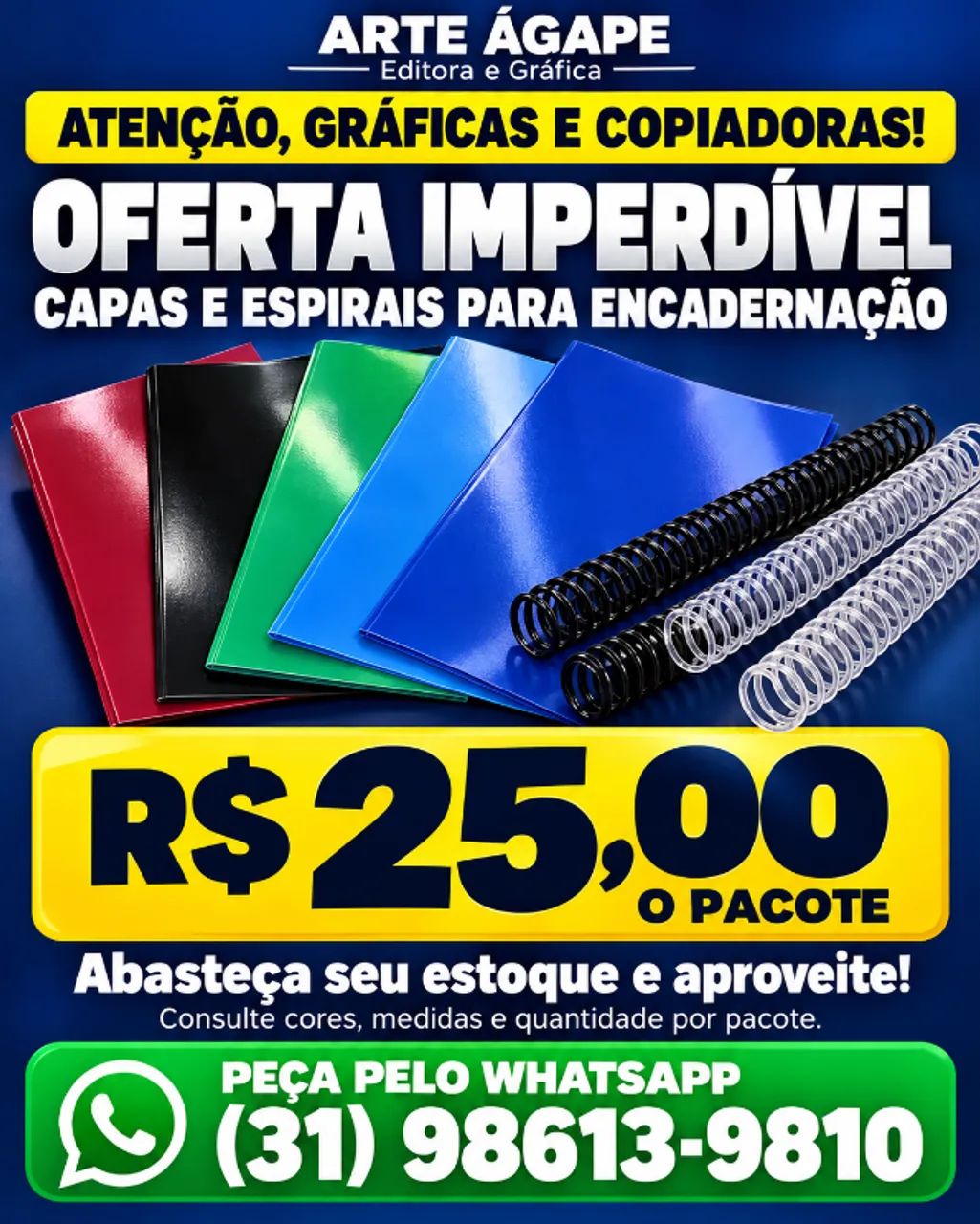 capas e espirais encadernação