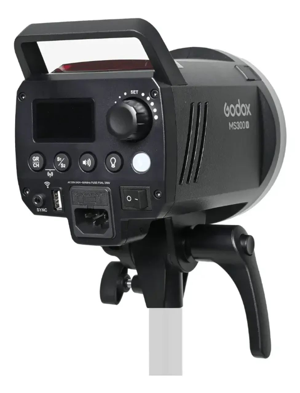 Godox MS300V 300W LED Flash Estúdio iluminação Profissional 300ws Bowens 5600±200K CCT - Foto 4