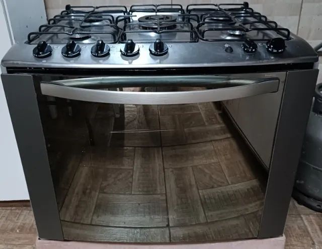 Fogão de embutir 5 bocas e forno funcionando - Foto 3