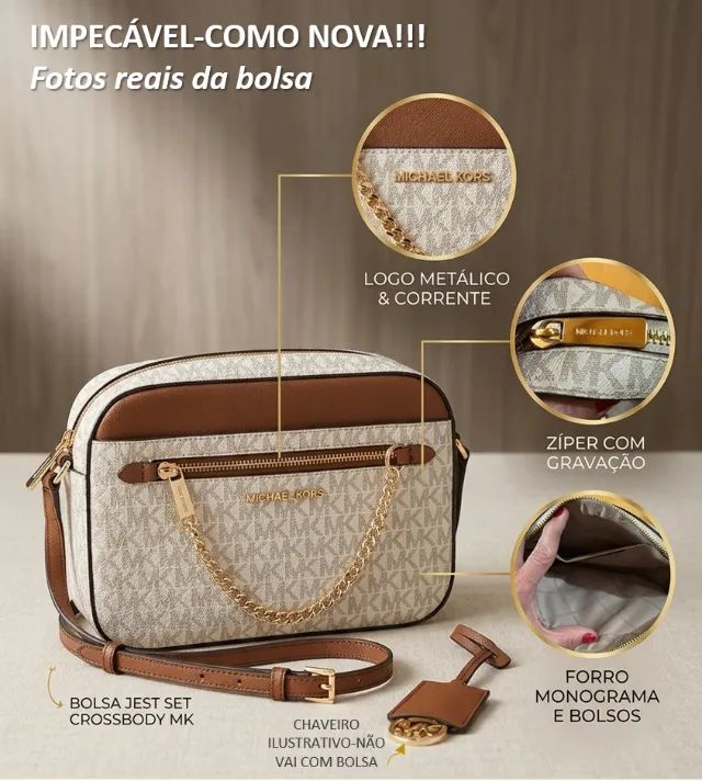 Bolsa Michael Kors Jet Set Crossbody