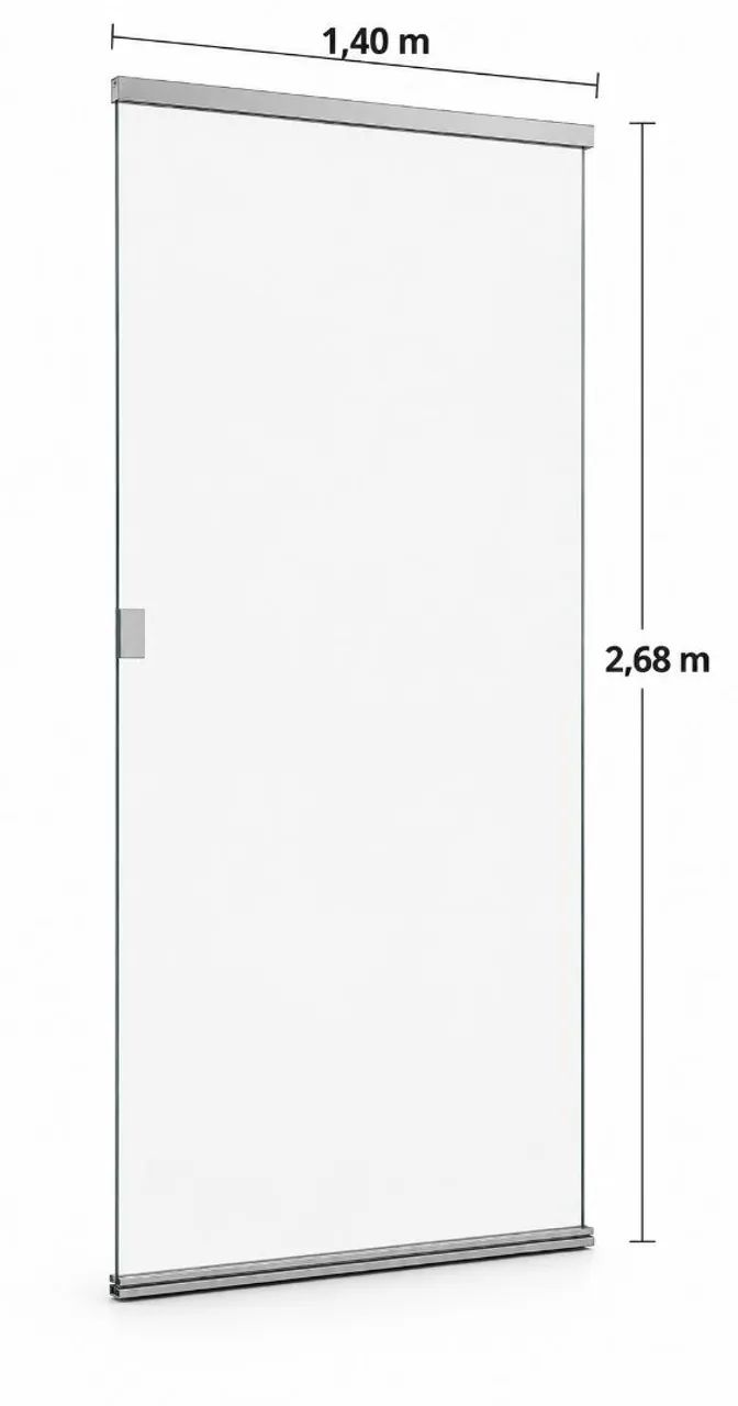 Porta blindex de correr 