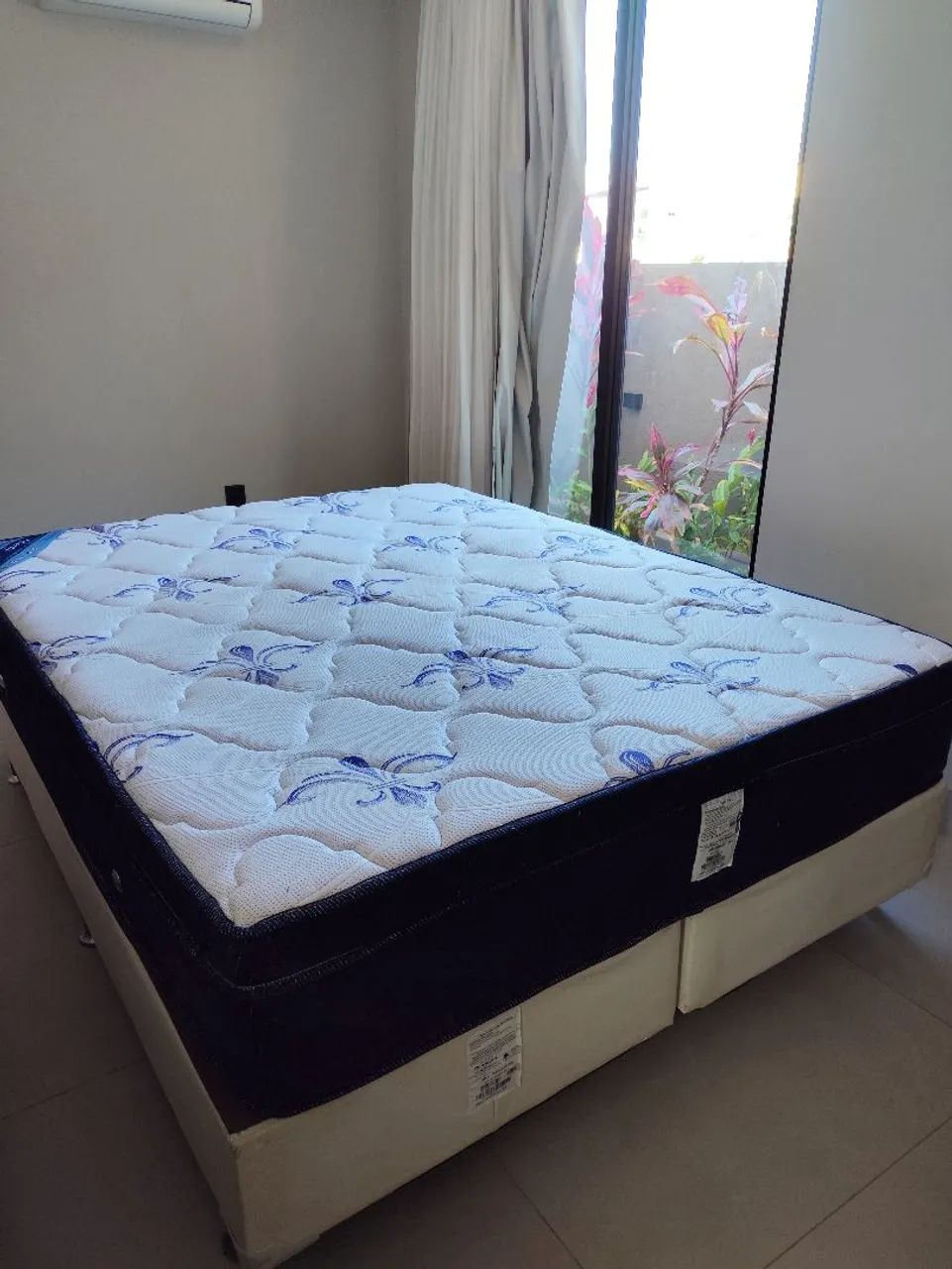 Cama box Queen, base + colchão Ortobom liberty - Foto 4
