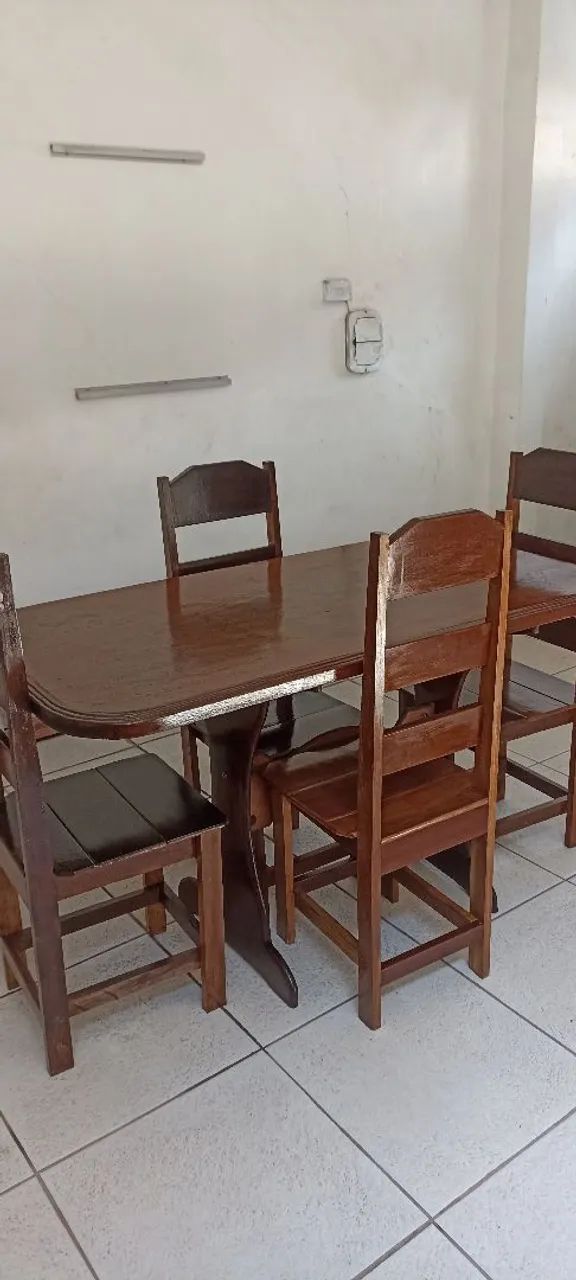 Mesa de Angelim 4 cadeira - Foto 2