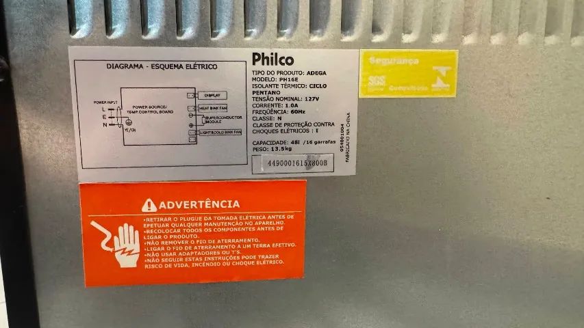Adega Philco PH16E 16 Garrafas Display Digital 110V - Foto 3