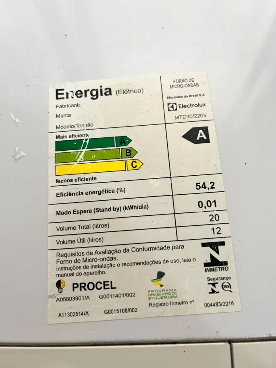 Microondas Electrolux 20 lt - Foto 3