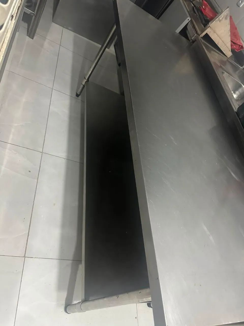 Mesa industrial de inox 