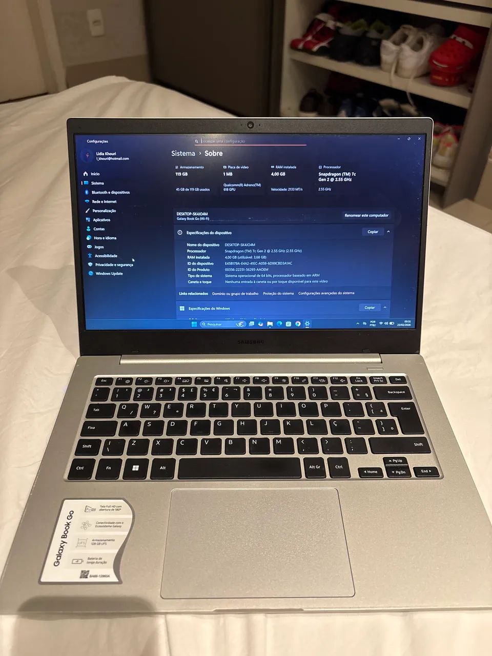 Notebook Galaxy Book Go 