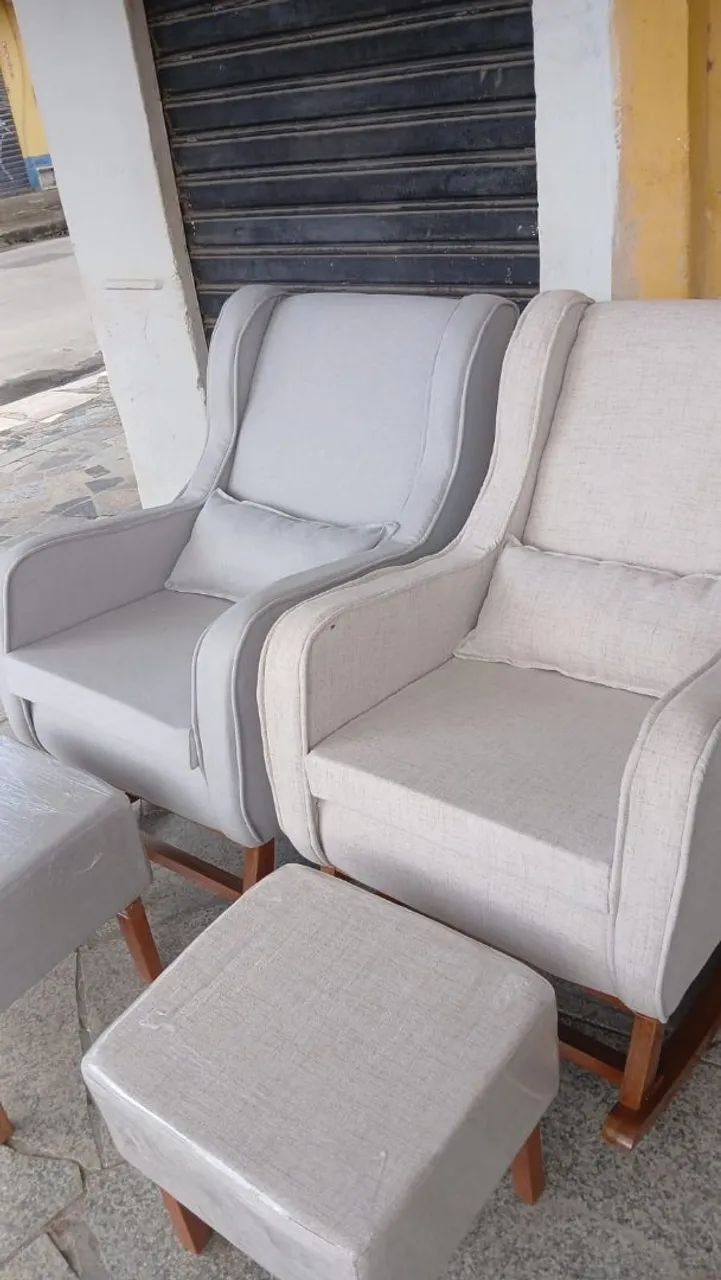 Poltrona Amamentação Luxo - Puff Grátis Conforto Garantido  - Foto 4