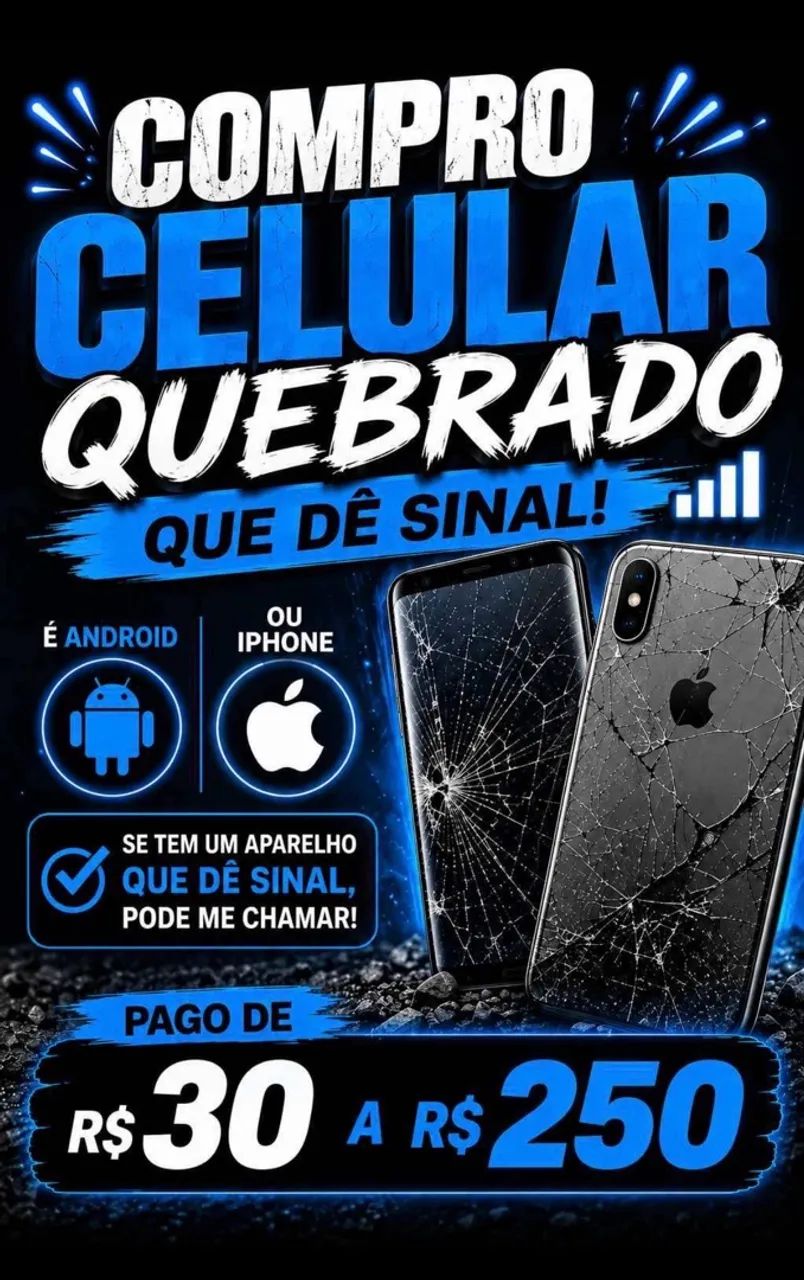 compra do celular quebrado