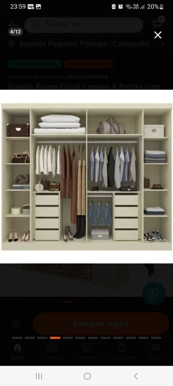 Guardar roupa casal - Foto 3