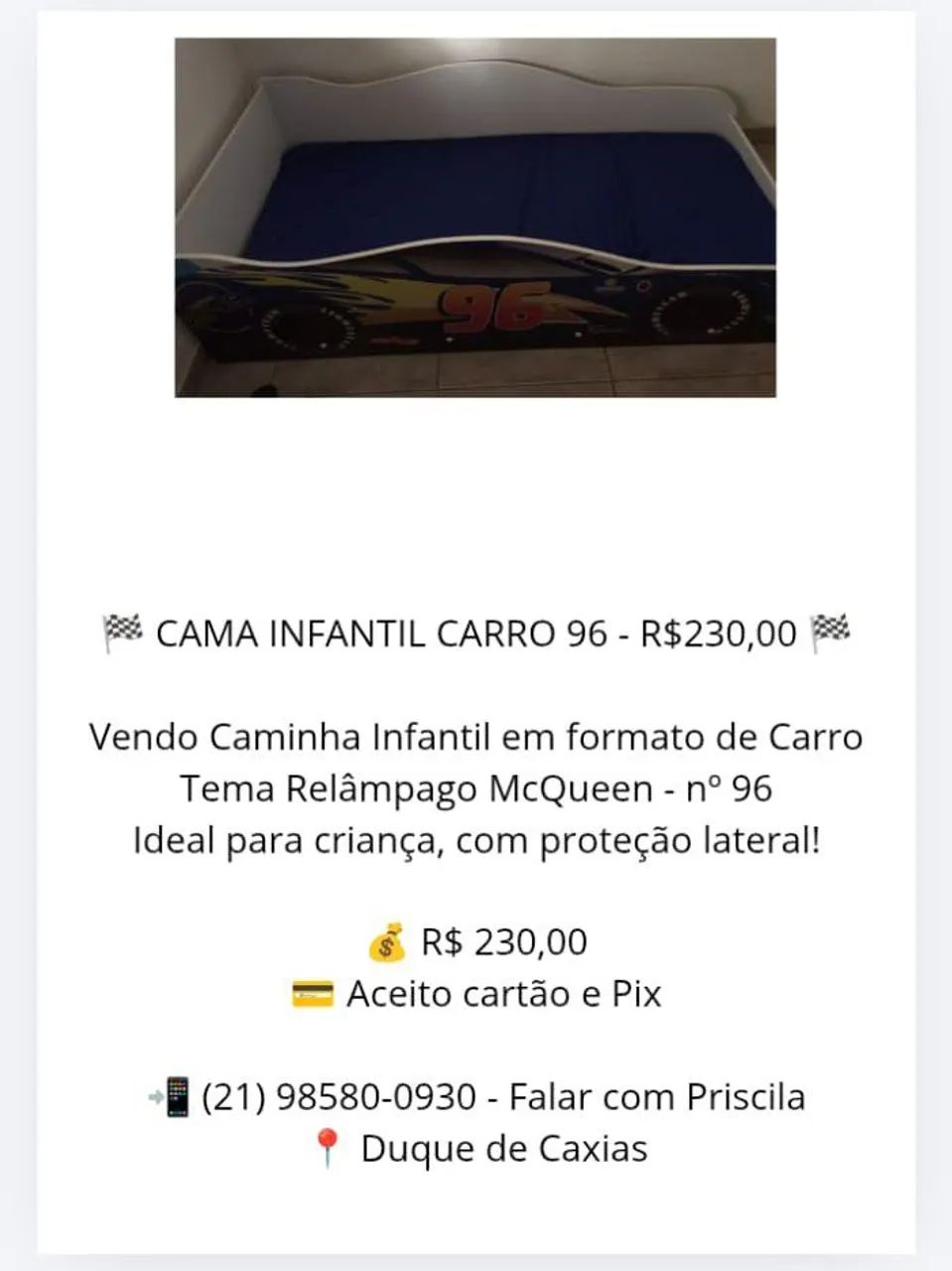 Vendo essa cama infantil 