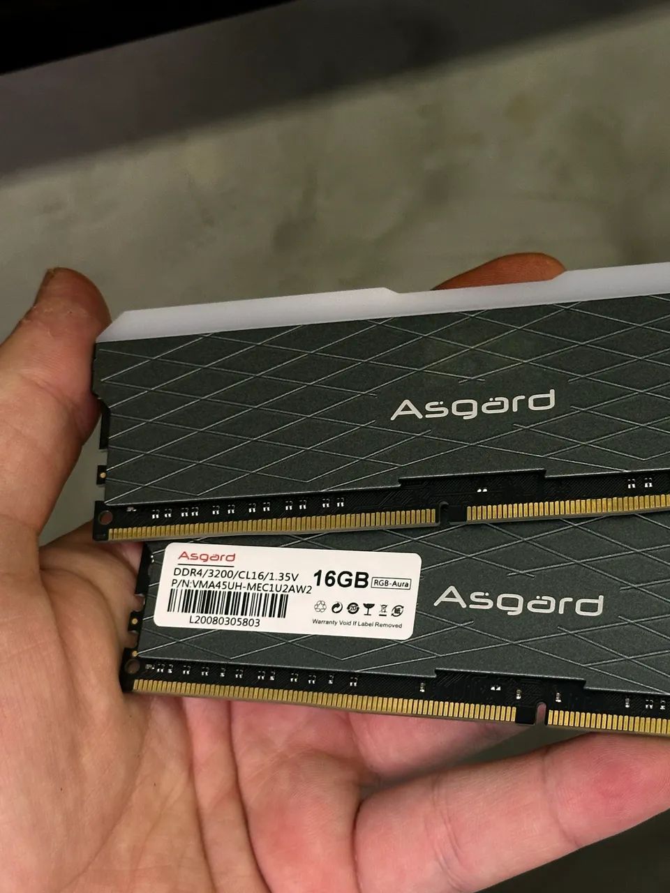 Memória RAM Asgard DDR4 3200mhz RGB (2x16gb) - Foto 2