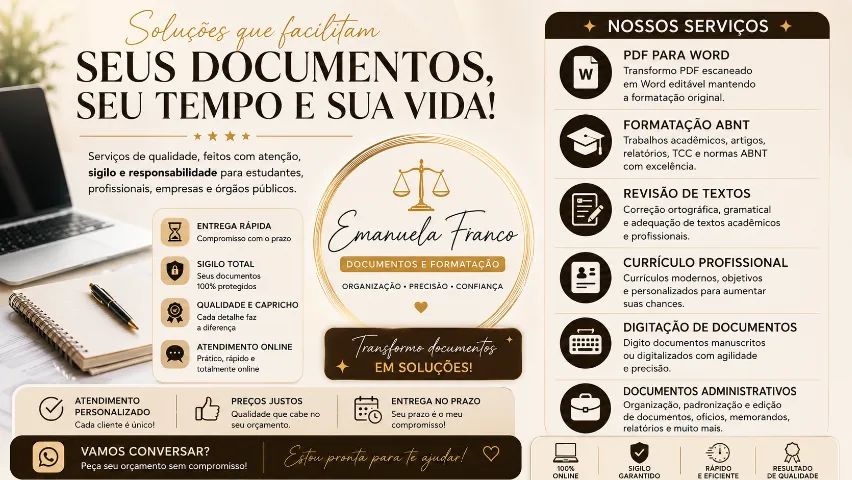 PDF para Word | Currículos | Formatação ABNT | Digitação - Foto 2