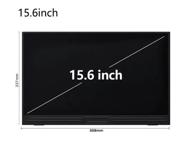 Monitor Portátil 15,6? Full HD IPS USB-C/HDMI HDR 60Hz com Capa - Novo/Lacrado - Foto 2