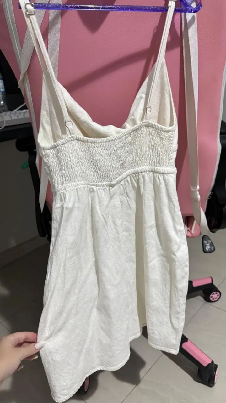 Vestido casual branco Youcom - Foto 2